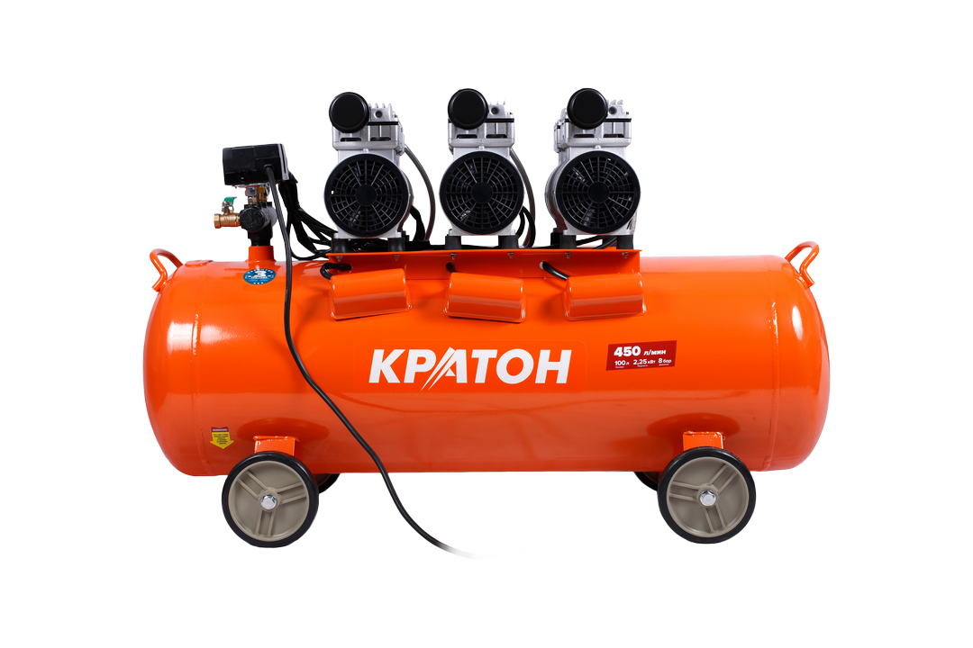 Компрессор с прямой передачей безмасляный Кратон AC-450-100-OFS